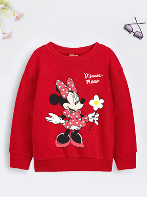 DISNEY BY MISS & CHIEF Full Sleeve Graphic Print Girls Sweatshirt
