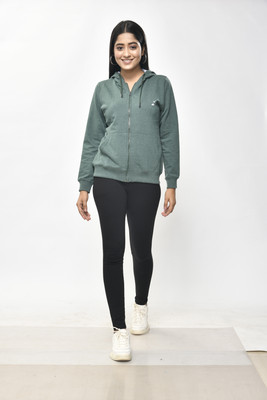 Alivee Full Sleeve Solid Women Sweatshirt