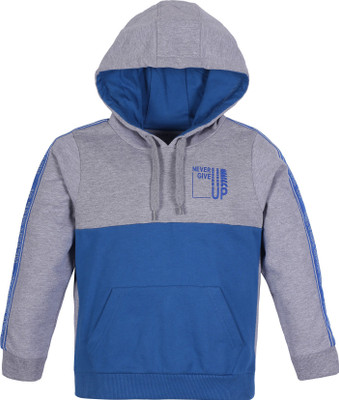 Plum Tree Full Sleeve Color Block Boys Sweatshirt