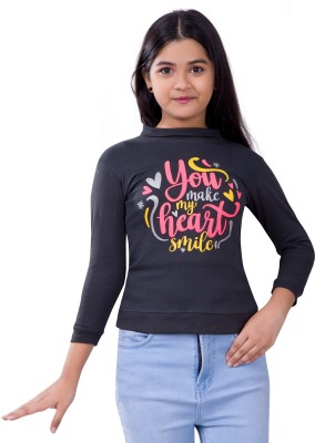 Little Funky Full Sleeve Printed Girls Sweatshirt
