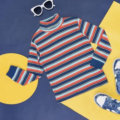 Pantaloons Junior Full Sleeve Striped Boys Sweatshirt