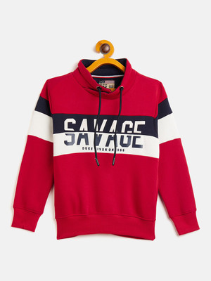 DUKE Full Sleeve Color Block Boys Sweatshirt