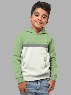 Hellcat Full Sleeve Color Block Boys Sweatshirt