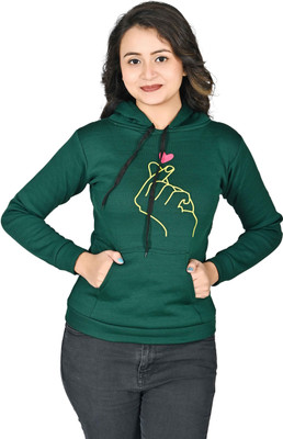 ELAN FASHION Full Sleeve Printed Girls Reversible Sweatshirt