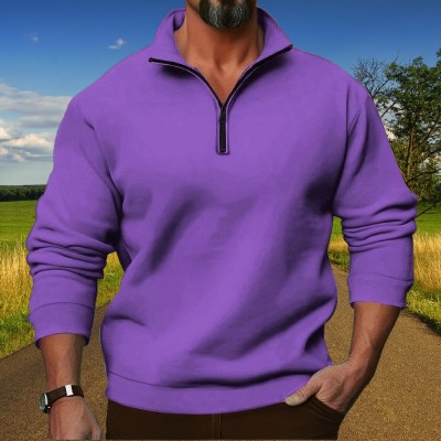 Parona Full Sleeve Solid Men Sweatshirt