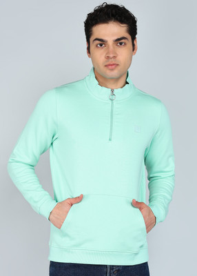 PETER ENGLAND Full Sleeve Solid Men Sweatshirt