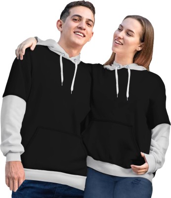 Twinny Zone Full Sleeve Solid Couple Sweatshirt