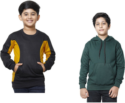 MT FASHION Full Sleeve Solid Boys Sweatshirt