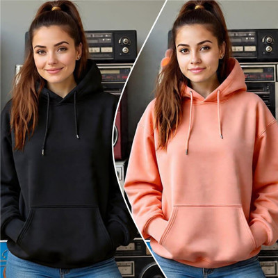 HouseOfCommon Full Sleeve Solid Women Sweatshirt