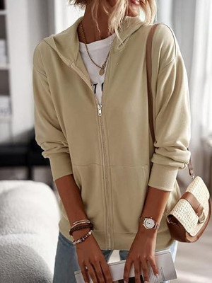 Artivri Full Sleeve Solid Women Sweatshirt
