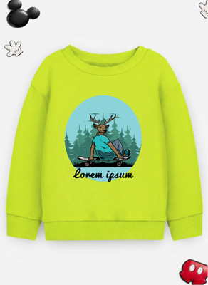 Kids Craft Full Sleeve Self Design Boys Reversible Sweatshirt