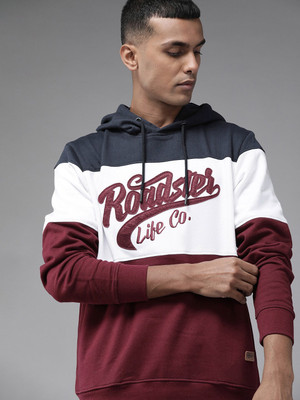 Full Sleeve Color Block Men Sweatshirt 