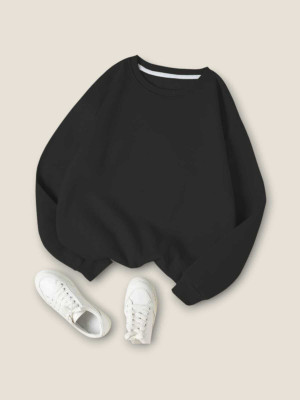 FAISALGARMENT Full Sleeve Solid Women Sweatshirt