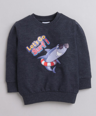 BUMZEE Full Sleeve Solid Baby Boys Sweatshirt