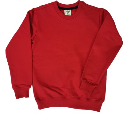 CHOMBOOKA Full Sleeve Solid Boys & Girls Sweatshirt