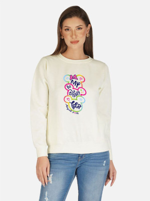DISNEY by DreamBe Full Sleeve Printed Women Sweatshirt