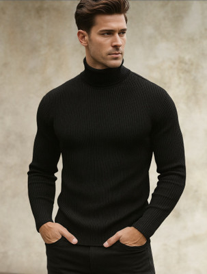 AZIZAN Full Sleeve Self Design Men Sweatshirt