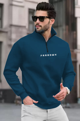 FARROWX Full Sleeve Solid Men Sweatshirt