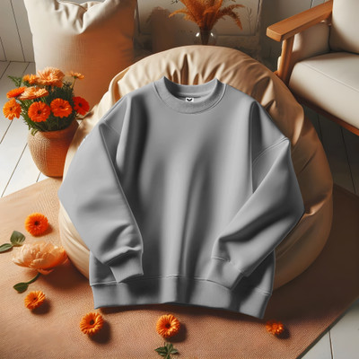INFIRAX Full Sleeve Solid Men Sweatshirt