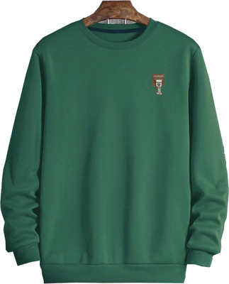 FREAKS Solid Men Round Neck Light Green T-Shirt