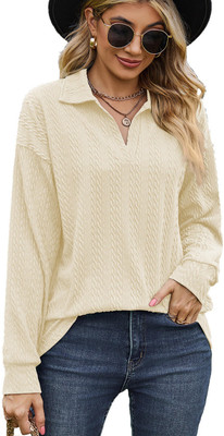 Mauli Clothing Store Full Sleeve Self Design Women Sweatshirt
