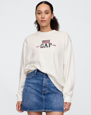 GAP Full Sleeve Embroidered Women Sweatshirt