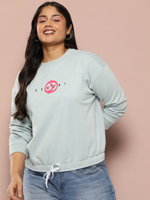 Sztori Full Sleeve Printed Women Sweatshirt