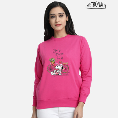 METRONAUT Full Sleeve Graphic Print Women Sweatshirt