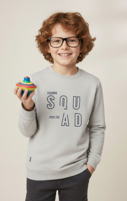 Color Hunt Full Sleeve Graphic Print Boys Sweatshirt