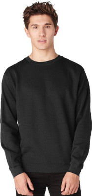 MOSAJC Full Sleeve Solid Men Sweatshirt