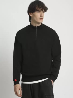 Stockton Full Sleeve Solid Men Sweatshirt