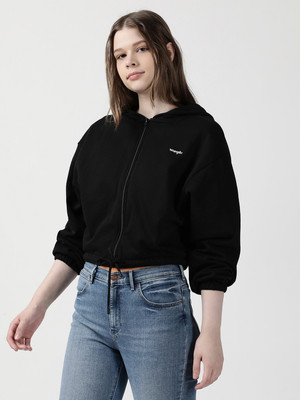 Wrangler Full Sleeve Solid Women Sweatshirt