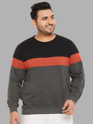 Austivo Full Sleeve Striped Men Sweatshirt