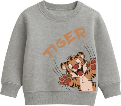SEAMROGS Full Sleeve Self Design Baby Boys & Baby Girls Sweatshirt