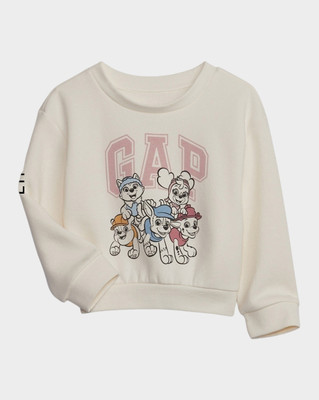 GAP Full Sleeve Graphic Print Girls Sweatshirt