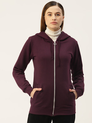 BRINNS Full Sleeve Solid Women Sweatshirt