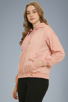 elegance redefined Full Sleeve Solid Women Sweatshirt
