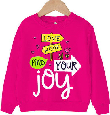 MINI MYN Full Sleeve Graphic Print Girls Sweatshirt