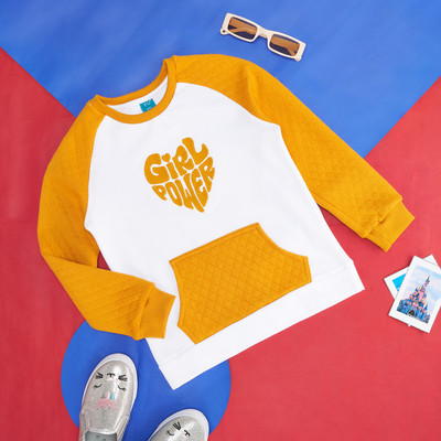 YU by Pantaloons Full Sleeve Printed Girls Sweatshirt