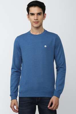 PETER ENGLAND Full Sleeve Solid, Printed Men Sweatshirt