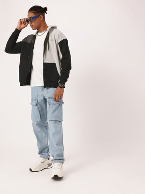 Kook N Keech Full Sleeve Color Block Men Sweatshirt