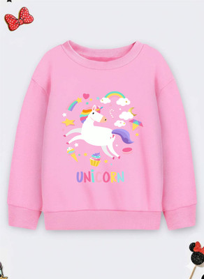 Kids Craft Full Sleeve Printed Girls Reversible Sweatshirt