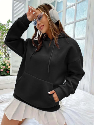 PRAVAHA Full Sleeve Solid Women Sweatshirt