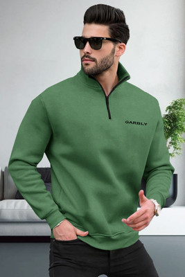 GAARRBLY Full Sleeve Solid Men Sweatshirt