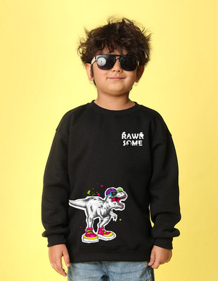 Nusyl Full Sleeve Graphic Print Boys Sweatshirt