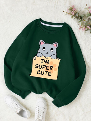 Stylezone Full Sleeve Graphic Print Women Sweatshirt