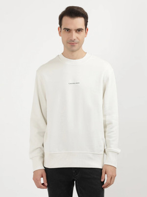 Calvin Klein Jeans Full Sleeve Solid Men Sweatshirt