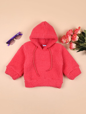 V-MART Full Sleeve Solid Baby Girls Sweatshirt