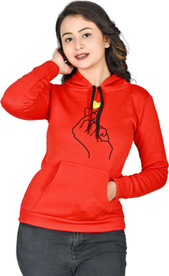 ELAN FASHION Full Sleeve Printed Girls Reversible Sweatshirt