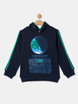R&B Full Sleeve Graphic Print Boys Sweatshirt